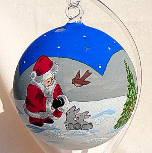 Żaroodporny lampion ręcznie malowany