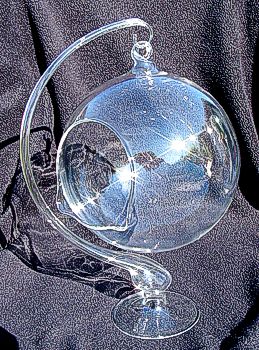 Statyw do bombek i lampionów - przykład kompletu z lampionem  o średnicy 15cm