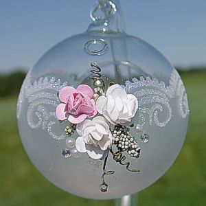 Lampion przezroczysty z otworem, bombka z dziurą, lampion dekorowany